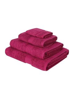 Linea Luxe Egyptian Cotton Towels In Raspberry From 