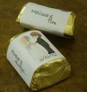   Candy Wrappers Couple Wedding Bridal Shower Favor Treasure
