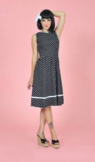   Clothing Darling Dottie Retro 50s Pinup Polka Dot Couture Dress S