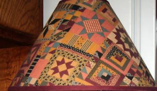   ESTATE PRIMITIVE COUNTRY COTTAGE BOHO HIPPIE PATCHWORK LAMP SHADE