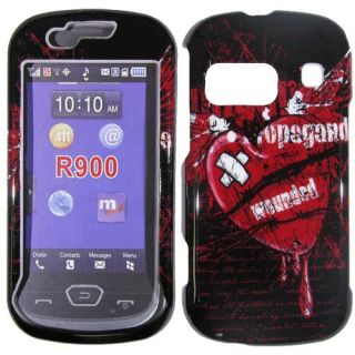Lovers Broken & Wounded Heart Snap on Cover for Samsung Craft R900