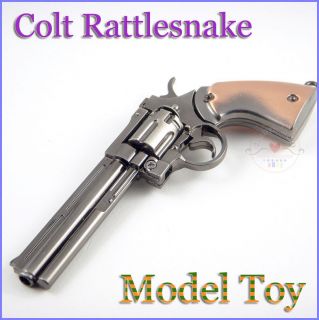 Cross Fire Military Metal model Colt Rattlesnake Revolver gun Keychain 