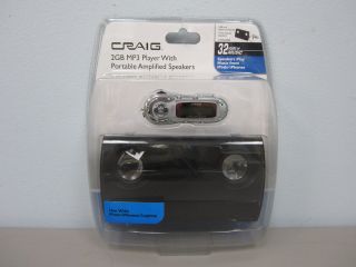 CRAIG *CMA3500E* 2GB  PLAYER w/ PORTABLE AMPLIFIED SPEAKERS   NEW 