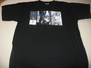 MELISSA ETHERIDGE Live & Longer Tour 2001 black 2 sided T shirt mens 