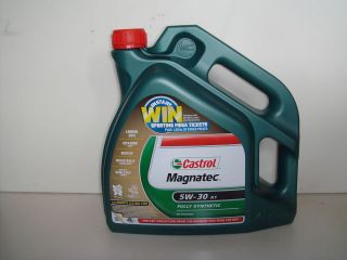 Castrol Magnatec Fully Synthetic 5W 30 A1 ENGINE OIL 4 Litre Ford 