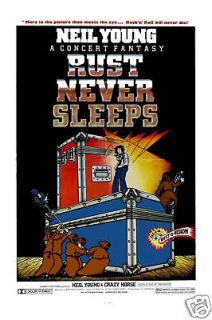 Neil Young & Crazy Horse *Rust Never Sleeps * Poster 79