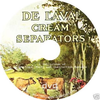 delaval cream separator catalogs manuals on cd from canada returns