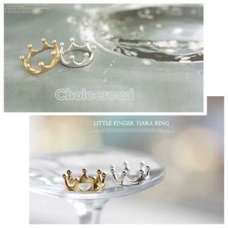 New Fashion Cute Crown Princess Sweet Ring Little Finger Tiara