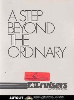 1985 Cruisers Inc Power Boat Sales Brochure