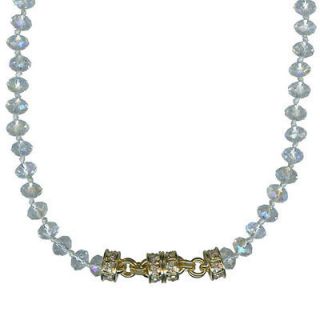   FOLLY TIMELESS CRYSTAL INTERCHANGEABLE MAGNETIC NECKLACE goldtone