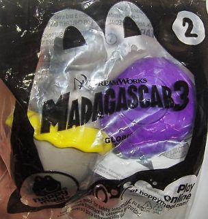 Mcdonalds Madagascar 3 Movie Toy # 2 Gloria Girl Hippo MIP Figure Cake 