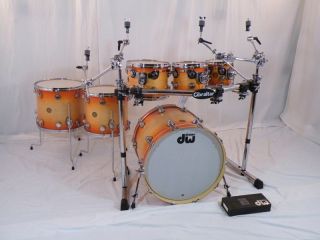 Drum Workshop DW Jazz Series 6 piece Custom Drumset w/hardare & soft 