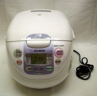 Zojirushi 10 Cup Induction Rice Cooker Warmer Model NH VBC18 Made In 