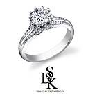00 ctw F G/SI1 Round Diamond Engagement Ring 18K