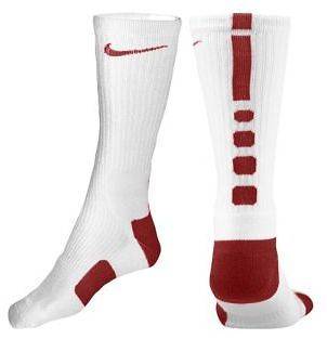 maroon nike elite socks in Socks