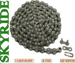 Bicycle mountain bike cycle chain to suit 5/6 speed gear with link 