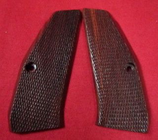NEW WOOD CHECKERED GRIPS FOR CZ 75 SP 01 SHADOW, HANDMADE