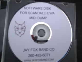 Scandalli EWA Accordion Midi Dump software & cable