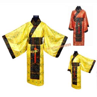   Costume Mens Robe Kimono Emperor Collectible Dance special clothes