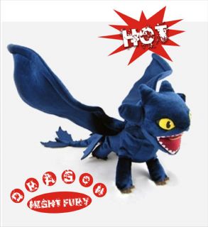   How To Train Your Dragon Toothless Night Fury Stuffed Plush Power toy