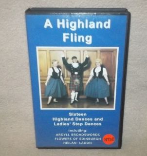   Fling:16 Dances & Ladies Step Dances:Royal Scottish Dance Society VHS