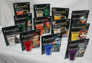 Mehron Fantasy FX tube makeup water based face paint clown theater 