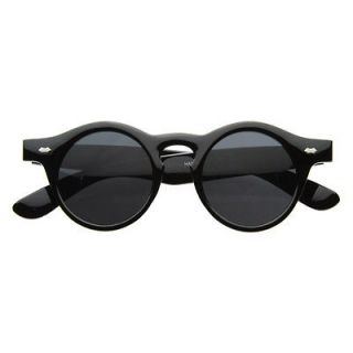 Retro Round Horned Rim Circle P 3 Shape Vintage Inspired Sunglasses
