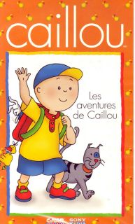Caillou   Les Aventures de Caillou   VHS Tape French Language