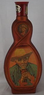 Jim Beam Old Peasant Whiskey Decanter Collectable Americanna 11.5 
