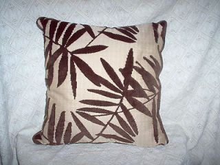 New Z Gallerie decorative throw pillow w/down insert Tropical Leaf 