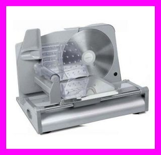 100W Electric Deli Cheese Meat Food Slicer Cutter Stainless Steel 