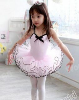 Girls Party Dance Ballet Tutu Dress Costume 7 8 Y Pink Color 