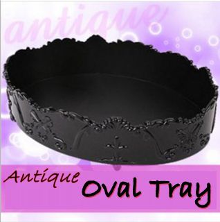 Newly listed Jewelry Cosmetic MakeUp Perfum Large Organizer Oval Tray 