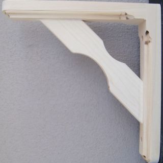   BIRCH WOOD SHELF BRACKET~UNFINI​SHED~NEW DESIGN~EXCELLE​NT QUALITY