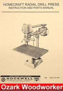 DELTA HOMECRAF​T Radial Drill Press Operators & Parts Manual 0236