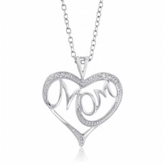 diamond heart necklace in Diamond