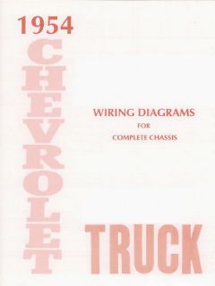 CHEVROLET 1954 Truck Wiring Diagram 54 Chevy Pick Up