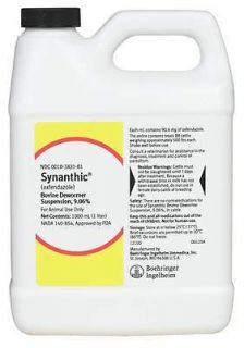Synanthic Drench cattle wormer dewormer 1 Liter OTC