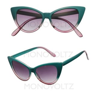 NEW Classic Vintage Style Cat Eye Sunglasses With Multi Color 8894