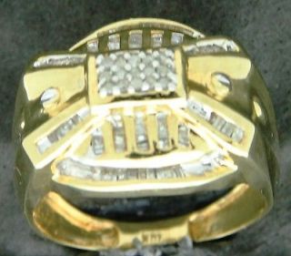 Diamonds 1/2 CARAT 10KT Solid Gold Mens Ring Below Cost Mall store 