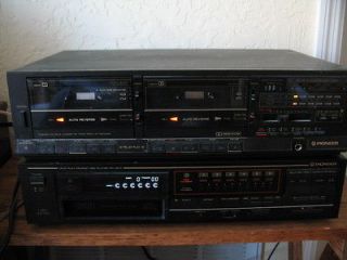   Compact Disc Player, Stereo Dual Cassette Deck Tape Player Recorder
