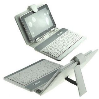   Leather Cover Case& Stand Keyboard& USB2.0 Plug for 7” Tablet PC W