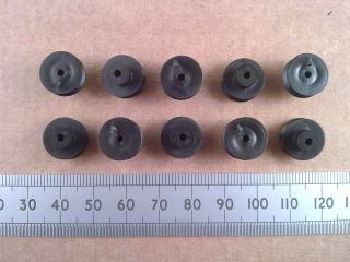 Qty 10  12mm Diameter Plastic Pulley Wheels to fit 2mm Electric Model 