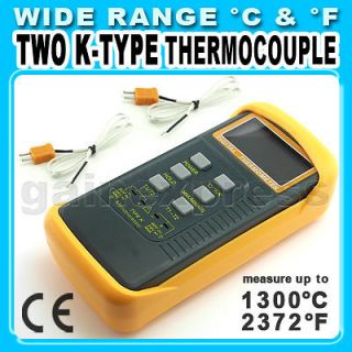 Type Digital Thermometer w/ Thermocouple Sensors  50~1300°C Min 