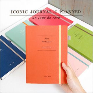New 2013 Iconic Journal J_Simple Weekly Planner Agenda Diary Schedule 