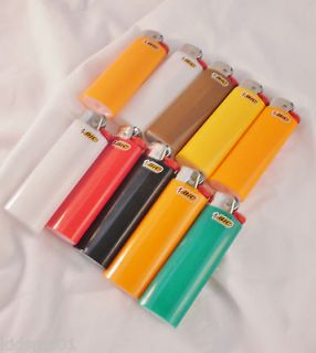 10 NEW FULL SIZED BIC LIGHTER* ASSORTED COLORS*NEW AND FULL