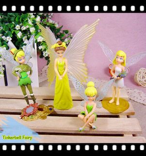 Cute 4 pcs Disney Tinkerbell Fairy Adorable Figures NEW