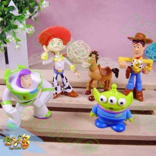   Protable 5pcs Mini Toy Story 3 BUZZ LIGHTYEAR WOODY Figures SET New