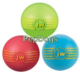 JW iSqueak Squeaker Ball MEDIUM Durable Squeaky Dog Toy