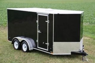   16 TANDEM AXLE CARGO TRAILER W/ RAMP DOOR AND WEDGE NOSE LED LIGHTS